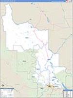 Lewis And Clark, Mt Carrier Route Wall Map